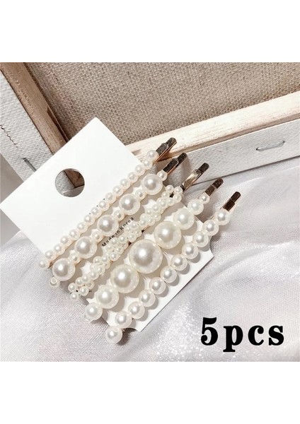 1 Adet (1#). Kadın Kız Inci Metal Saç Tokası Toka Saç Tokası Saç Tokaları Bobby Takı Stil Aracı Saç Aksesuarları (Yurt Dışından)