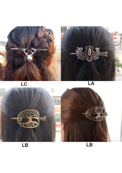 Antika Altın Tarzı La Wiccan Pagan Druid Viking Saç Tokası Saç Klipsi Çubuk Kaydırıcı Aksesuar Takı Hediye Için (Yurt Dışından)