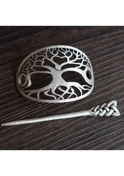 Antika Altın Tarzı La Wiccan Pagan Druid Viking Saç Tokası Saç Klipsi Çubuk Kaydırıcı Aksesuar Takı Hediye Için (Yurt Dışından) modelleri