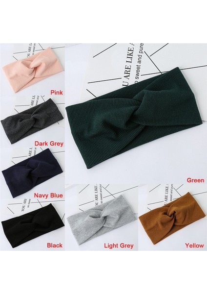 Sarı Stil Sıcak Kadın Saç Bandı Yüksek Elastik Kıvrılma Kurdele Türban Saç Bantları Kız Saç Aksesuarları (Yurt Dışından) fırsatları