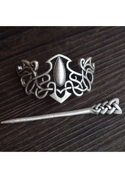 Antik Gümüş Tarzı 1 Pound = 0.45 kg Wiccan Pagan Druid Viking Saç Tokaları Saç Tokaları Çubuk Kaydırıcı Aksesuarlar Takı Hediye Için (Yurt Dışından) modelleri