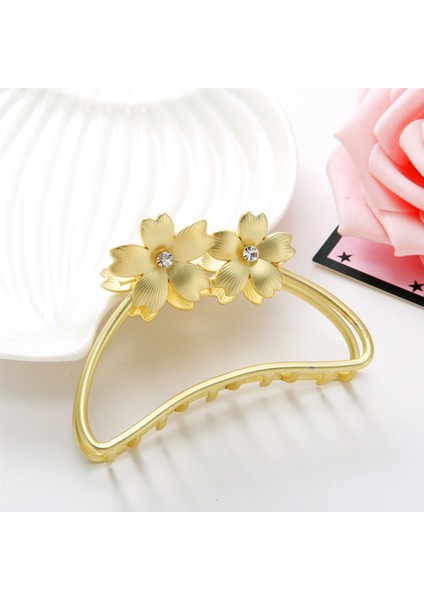 Gül Altın Tarzı Banyo Moda Banyo Klip Çiçek Hollow Çiçek Tokalı Disk Saç Aksesuarları Metal Saç Tokası Pençe Klip Saç Pençesi (Yurt Dışından) fırsatları