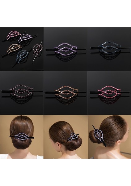 A Yeni Moda Saç Çubukları Taşlı Tokalar Vintage Saç Tokaları Tokalar Saç Tutucu Kadın Saç Aksesuarları Baş Giyim (Yurt Dışından) indirimleri