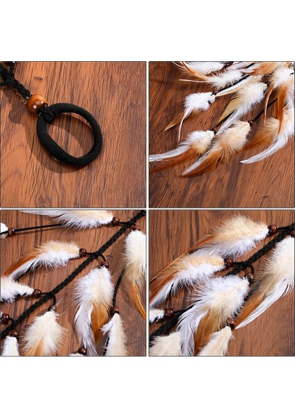 No.8 Boyut Bohem Tarzı Tüy Çiçekli Başbandı Hint Boho Saç Lastikleri Kadın Kız Saç Aksesuarları Saç Tokası Lastik Bandı (Yurt Dışından) indirimleri