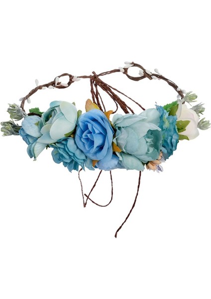 No.6 Boyutu Gelin Kadın Çiçek Tacı Saç Bandı Çiçek Taçı Kurdele Fiyonk Kız Çiçek Taçı Düğün Saç Aksesuarları (Yurt Dışından) fırsatları