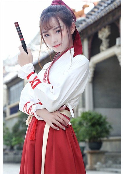 Mor Tarzı Çin Eski Tarz Nakışlı Saç Bandı Hanfu Saç Kurdelesi Şifon Saç Tokası Geleneksel Saç Aksesuarları Bağlama (Yurt Dışından) modelleri