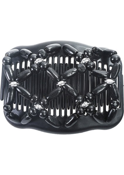 Siyah ve Yeşil Tarzı Bir Vintage Büyülü Ahşap Kolay Esnek Çift Klips Saç Tokası Saç Tarak (Yurt Dışından) fırsatları