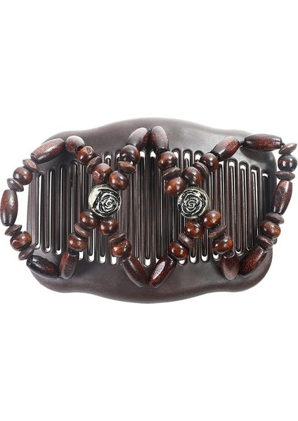 Siyah ve Yeşil Tarzı Bir Vintage Büyülü Ahşap Kolay Esnek Çift Klips Saç Tokası Saç Tarak (Yurt Dışından) indirimleri