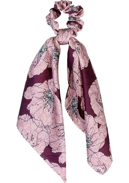 No.13 Boyutu Kadınlar Için Ponytail Eşarp Elastik Saç Tokası Hair Bow Bağları Scrunchies Saç Bantları Çiçek Baskılı Kurdele Saç Bandı (Yurt Dışından)