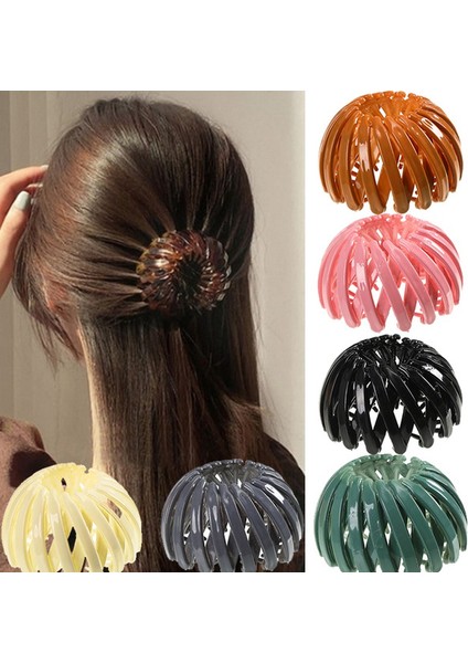 C 6 Renk Saç Tokaları Kuş Yuvası Genişleyen Tokalar Kadınlar At Kuyruğu Plastik Saç Aksesuarları (Yurt Dışından) fiyatları
