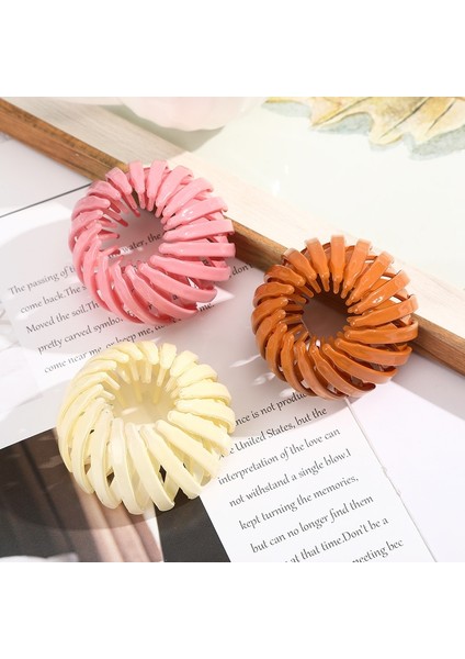 C 6 Renk Saç Tokaları Kuş Yuvası Genişleyen Tokalar Kadınlar At Kuyruğu Plastik Saç Aksesuarları (Yurt Dışından) indirimleri