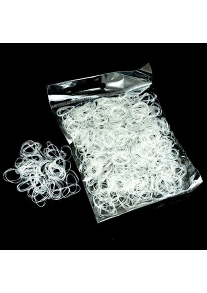 Şeffaf Stil 1000 Adet Şeffaf Esnek Halat Kauçuk Bandı Saç Tokası Sabitleyici Aksesuar Saç Şekillendirme Aracı (Yurt Dışından)