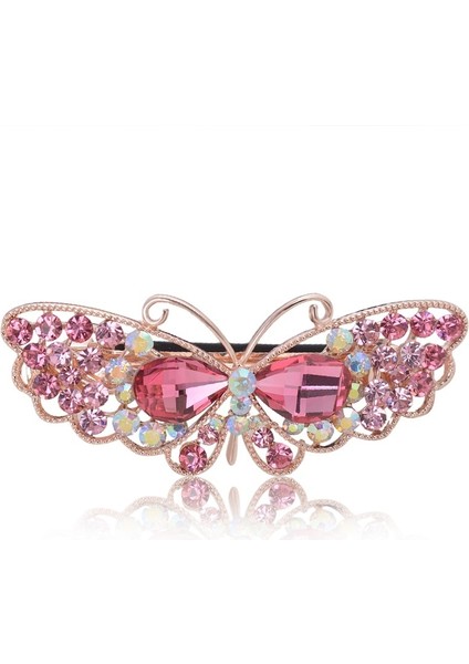 Beyaz Stil Moda Kadın Takı Kristal Taşlı Saç Tokaları Kızlar Toka (Yurt Dışından)