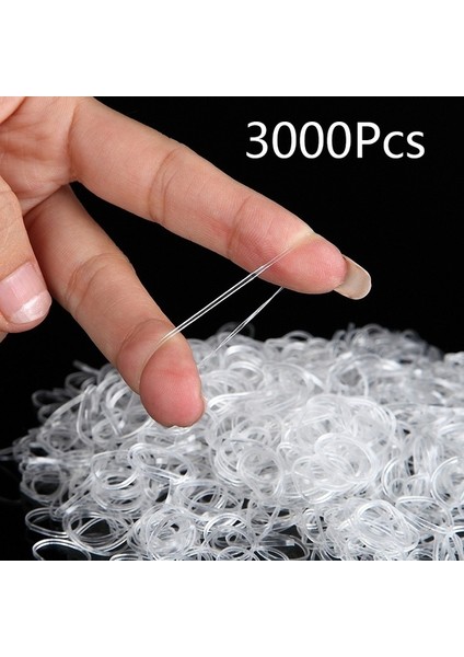 Şeffaf Stil 1000 Adet Şeffaf Esnek Halat Kauçuk Bandı Saç Tokası Sabitleyici Aksesuar Saç Şekillendirme Aracı (Yurt Dışından) modelleri