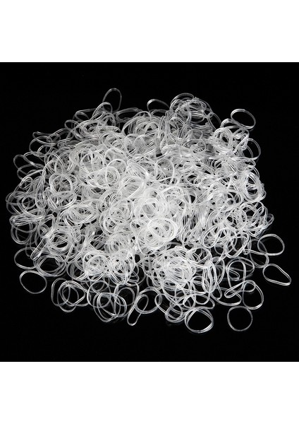 Şeffaf Stil 1000 Adet Şeffaf Esnek Halat Kauçuk Bandı Saç Tokası Sabitleyici Aksesuar Saç Şekillendirme Aracı (Yurt Dışından) fırsatları