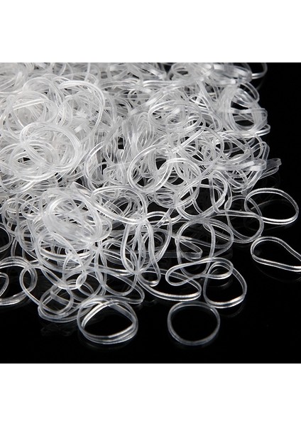 Şeffaf Stil 1000 Adet Şeffaf Esnek Halat Kauçuk Bandı Saç Tokası Sabitleyici Aksesuar Saç Şekillendirme Aracı (Yurt Dışından) indirimleri