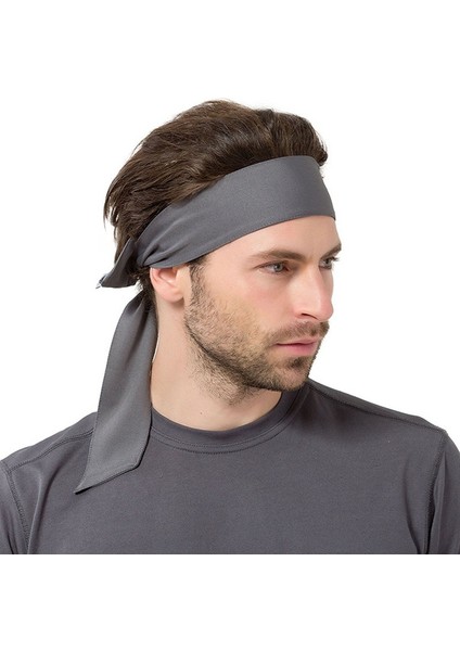 Sarı Stil Sadece Hareket Için Dış Mekan Tek Renkli Erkek ve Kadın Ter Bandanası Koşu Tenis Fitness Korsan Bandı Renk: Kırmızı, Sarı, Mavi, Siyah, Beyaz, Gri (Yurt Dışından)