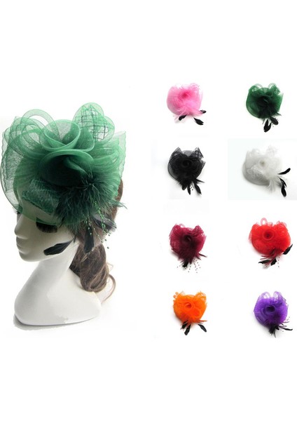 Siyah Stil Sıcak Avrupa ve Amerika Düğün Çiçek Tüy Boncuk Broş Saç Tokası Fascinator Gelin Saç Bandı Başlık Ge Sen Seç (Yurt Dışından) modelleri