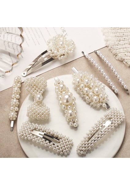 #9/1 Adet Tatlı Sıcak Kore Tasarımı Inci Toka Takı Aksesuarları Inci Saç Tokası - (Yurt Dışından)