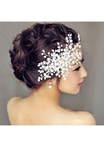 Kadınlar Için Inci Taşlar Düğün Saç Taranması Kristal Saç Takı Gelin Tacı Saç Aksesuarları (Yurt Dışından) fırsatları