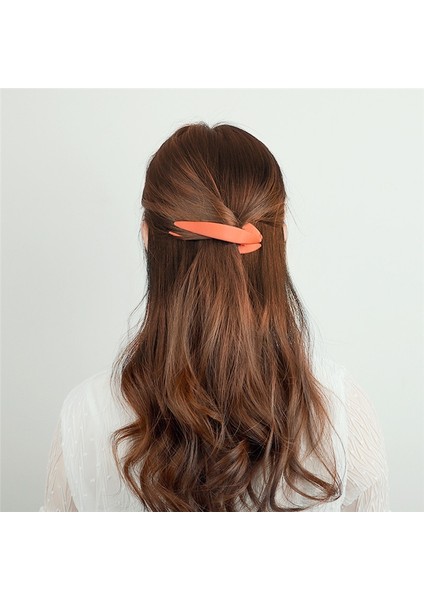 Sarı Kadınlar Için Yeni Basit Mat Ördek Gagası Saç Tokaları Düz Renk Saç Aksesuarları Renkli Tokalar Ponytail Kafa Bandı (Yurt Dışından) modelleri