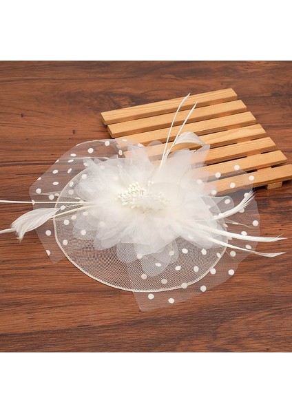 No.7 Boyutu Kadınlar Için Şapkalar Şapka Kadın Çiçek File Kurdele Tüy Şapka Başlık Veya Klips Kokteyl Çay Partisi Kafa Aksesuarı (Yurt Dışından)