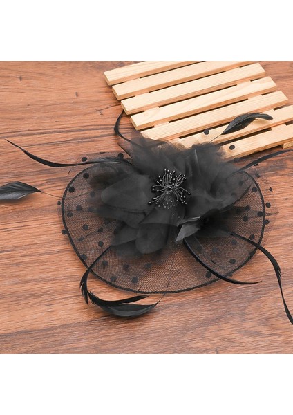 No.7 Boyutu Kadınlar Için Şapkalar Şapka Kadın Çiçek File Kurdele Tüy Şapka Başlık Veya Klips Kokteyl Çay Partisi Kafa Aksesuarı (Yurt Dışından) modelleri