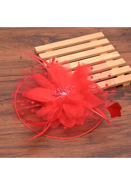 No.7 Boyutu Kadınlar Için Şapkalar Şapka Kadın Çiçek File Kurdele Tüy Şapka Başlık Veya Klips Kokteyl Çay Partisi Kafa Aksesuarı (Yurt Dışından) indirimleri