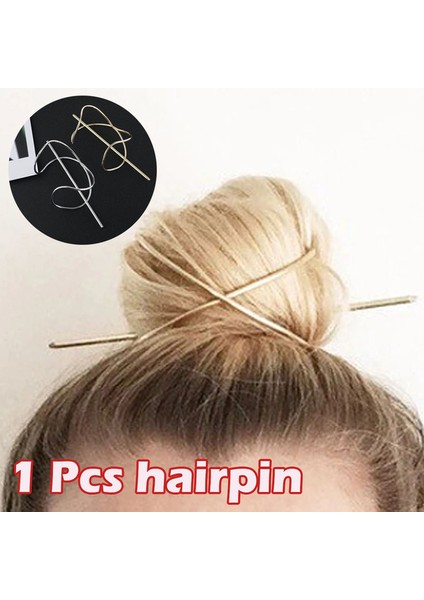 Altın Tarzı 1 Parça Saç Aksesuarları Klips Çubuk Topuz Tutucu Kafes Metal Vintage Altın Gümüş Kadın Moda Saç Aksesuarları (Yurt Dışından) fiyatları