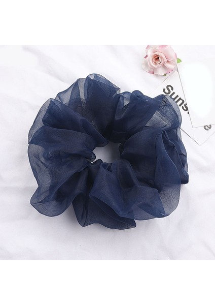 Açık Mor Tarzı Oversize Boy Organze Saç Halkası Şifon Toka Elastik Lastik Saç Lastikleri (Yurt Dışından) fırsatları