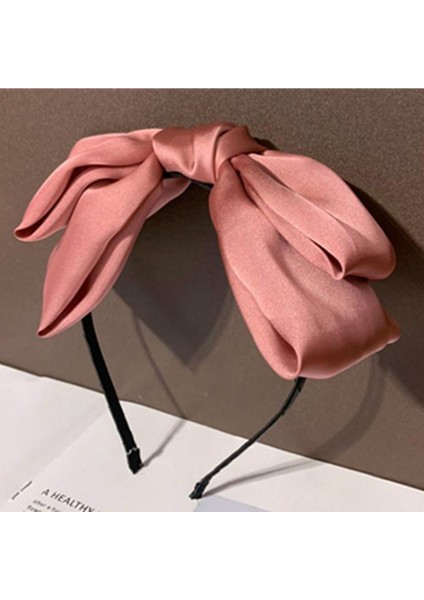 Siyah Stil Kadınlar Büyük Fiyonklu Saç Bandı Bow Knotlu Merkez Kadın Saç Aksesuarları Baş Bandı (Yurt Dışından) fiyatları