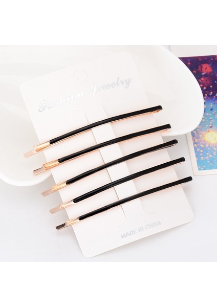 Kahve Stili 5 Adet Metal Altın Kaplama Parlak Damlalı Yağ Saç Aksesuarları Bobby Kızın Toka Klipsi Barrette, Mavi (Yurt Dışından) fırsatları