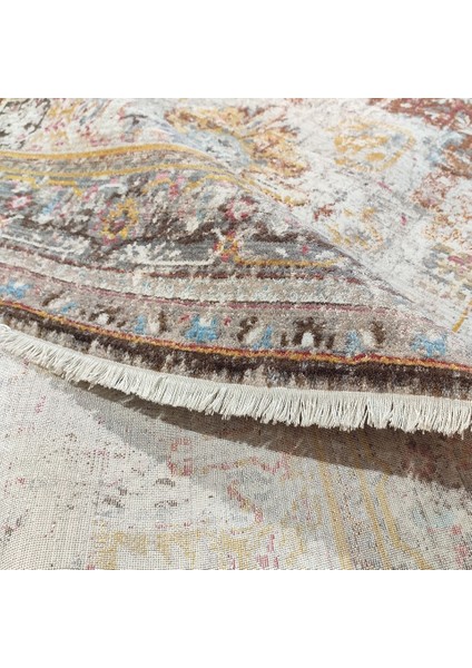 7/24 Retro Tarzı 80 x 150 Toz Barındırmaz Viskon Halı 7802-LACİVERT indirimleri