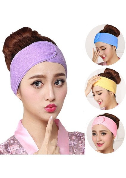 Açık Yeşil Stil 6 Renk Kozmetik Banyo Duş Makyaj Yumuşak Esnek Yıkanabilir Saç Aksesuarları Başbandı (Yurt Dışından) fiyatları