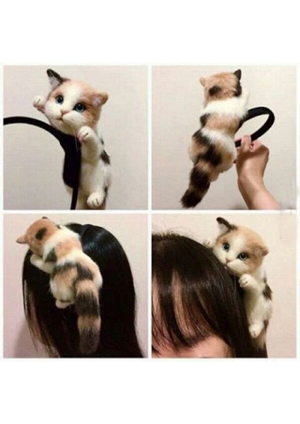 Çok Renkli Stil Kadın Moda Saç Aksesuarları Sevimli Kedi Taç Bayan ve Kızlar Tatlı Parti Saç Bandı Yün Keçe Peluş Oyuncaklar Sevimli Saç Aksesuarları Hayvan Simülasyon El Sanatları (Yurt Dışından)