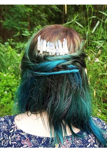 Siyah Stil Altın Kaplama Tarak Düğün Için Melek Aura Kuvars Kristal Saç Tarak Gelin Tacı Kuvars Kristal Saç Tarak - (Yurt Dışından) modelleri