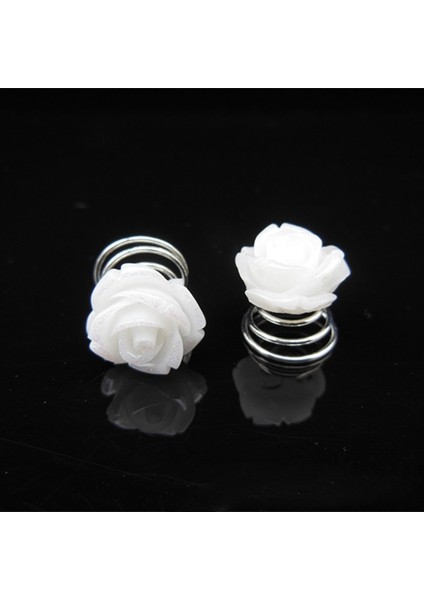 No.4 Boyutu Doğal Reçine Çiçekli Düğün Saç Tokaları - Gelin Saçı Tokaları (Yurt Dışından) fırsatları