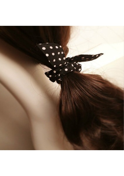 Moda Kızlar Saç Bandı Karışık Stiller Nokta Yay Tavşan Kulakları Lastik Saç Lastiği Atkı Tutucu Aksesuarları (Yurt Dışından) fırsatları