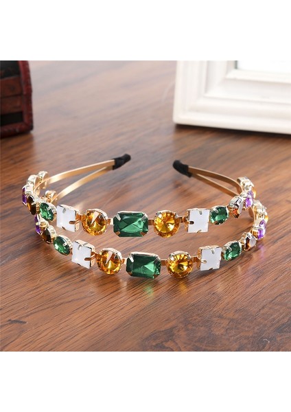 Ben Kadın Moda Parıltılı Taşlı Barok Taç Lüks Kristal Saç Bandı Saç Aksesuarları Mücevherler (Yurt Dışından) fırsatları