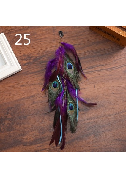 No.20 Boyutu Kadın Tüy Taç Tarak Toka Hindistan Boho Saç Bandı Başlık Bohem Fırfır Saç Aksesuarları Halk Saç Tokası (Yurt Dışından) indirimleri