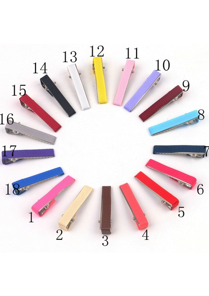 Moda Kore Dıy Alaşım Toka Kurdele Ördek Ağzı Klips Kızlar Saç Aksesuarları - Renkler (Yurt Dışından) modelleri