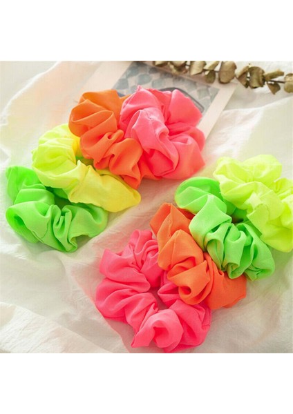 Gül Kırmızı Tarzı Kadınlar Için Neon Renkli Saç Tokası Kuyruk Tutucu Başlık Saç Aksesuarları Saç Lastikleri (Yurt Dışından) indirimleri