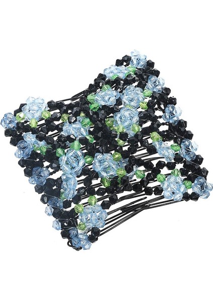 Kahverengi Tarzı Kadın Kızlar Için Incili Çiçekli Saç Tokası Saç Tokası Elastik Çift Saç Tarak Klipsi Saç Aksesuarları (Yurt Dışından) indirimleri