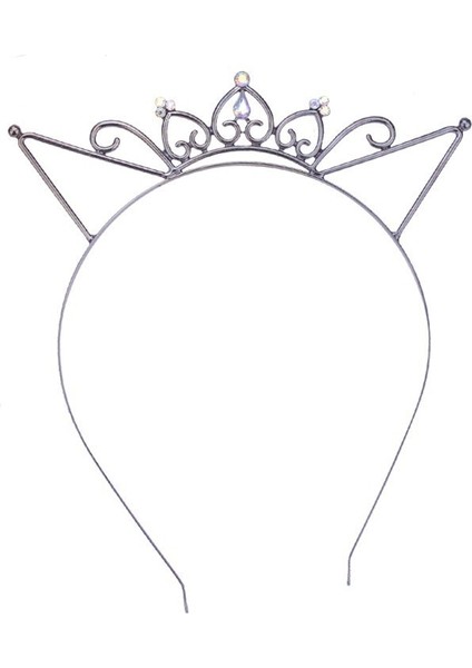 No.8 Boyut Kadın Modası Taşlı Kedi Kulaklı Kafa Bandı Kristal Metal Saç Bandı Alice Band Parti Saç Hoop Aksesuarları (Yurt Dışından) indirimleri