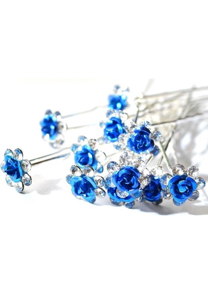 Altın Tarzı 10 Adet Renkli Şık Çiçek Takı Düğün Gelin Nişan Saç Aksesuarı Klipsi Kristal Çiçek Saç Tokası Taşlı Moda Saç Tokası (Yurt Dışından) fiyatları