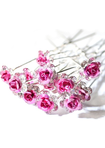 Altın Tarzı 10 Adet Renkli Şık Çiçek Takı Düğün Gelin Nişan Saç Aksesuarı Klipsi Kristal Çiçek Saç Tokası Taşlı Moda Saç Tokası (Yurt Dışından) indirimleri