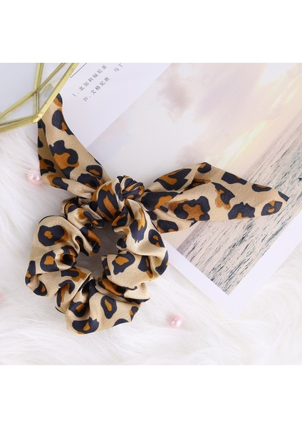 Kahverengi Tarzı 1 Bilgisayar Kadın Kadife Leopar Kulaklı Saç Bantları Tavşan Saç Tokaları (Yurt Dışından) indirimleri