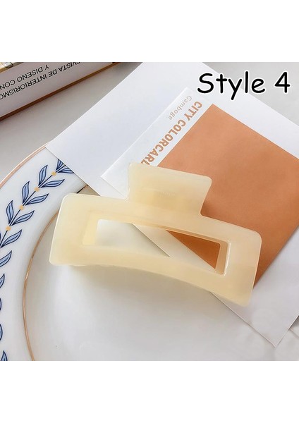 Stil 11 Kızlar Için Minimalist Kare Saç Tokası Saç Aksesuarları (Yurt Dışından) modelleri