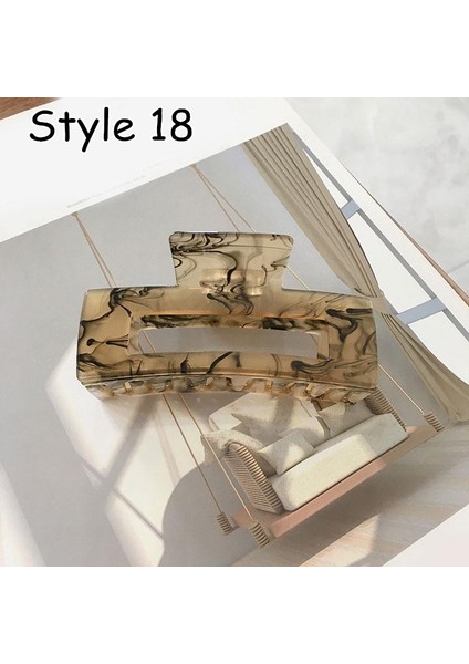 Stil 11 Kızlar Için Minimalist Kare Saç Tokası Saç Aksesuarları (Yurt Dışından) fırsatları