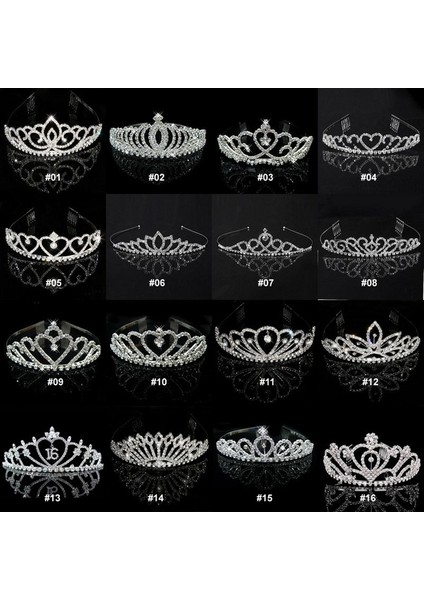 No.11 Boyutu Düğün Kristal Taşlı Tacı Saç Tarak Başbandı - Kadınlar Için (Yurt Dışından) fiyatları